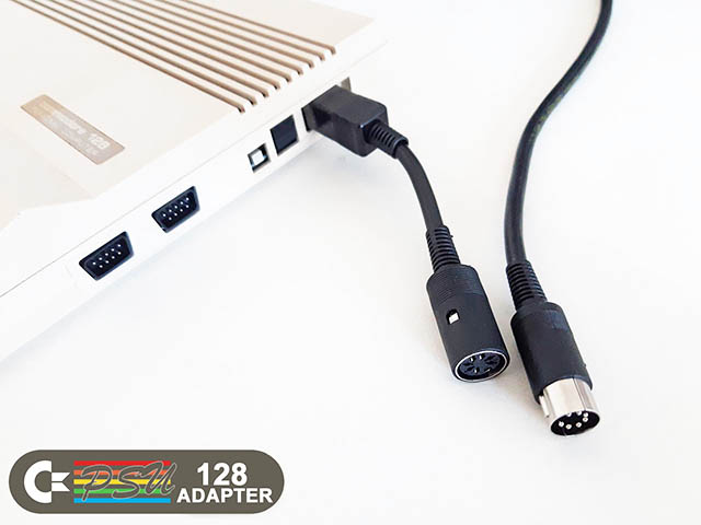 Commodore C64 to C128 PSU adapter.